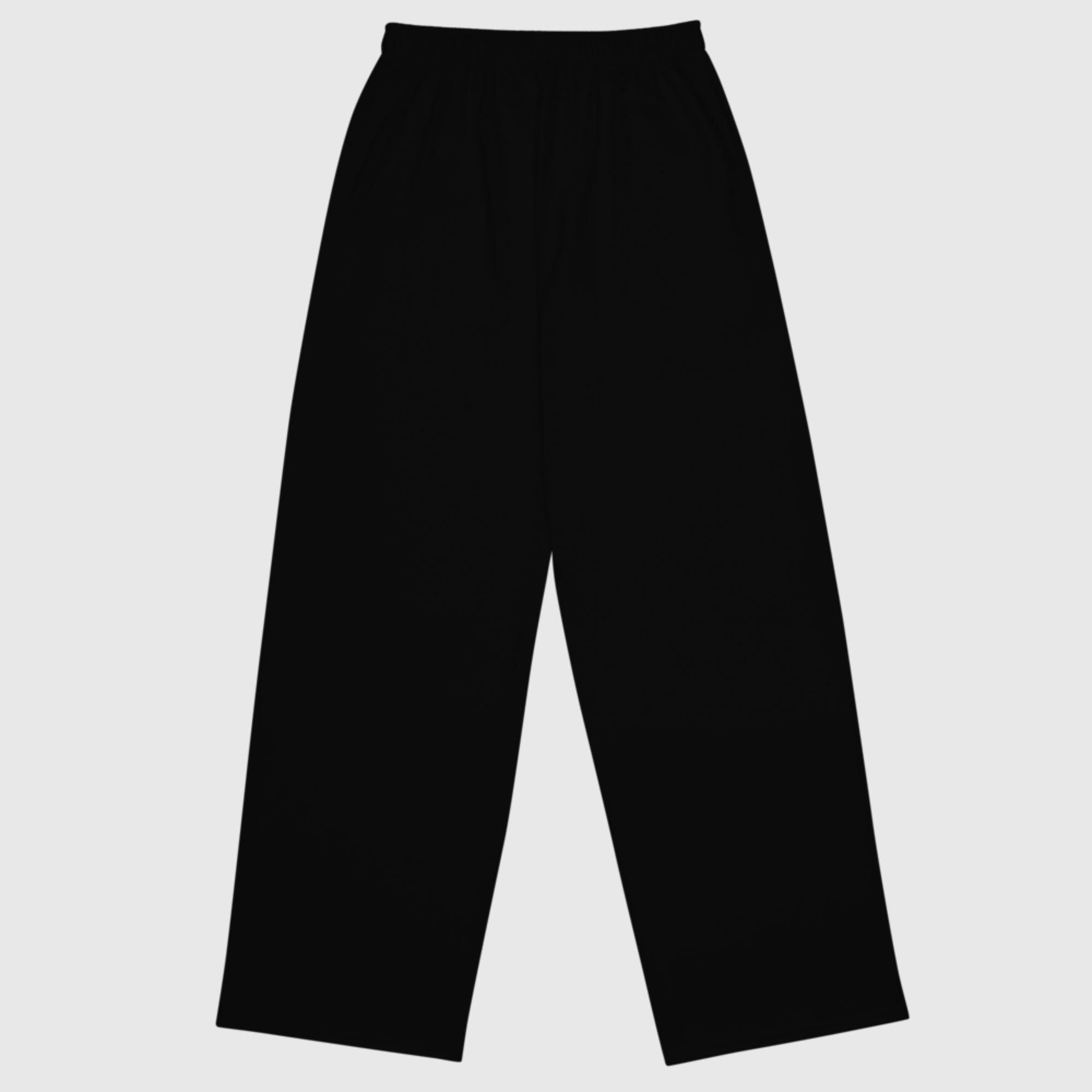 Unisex wide-leg pants - Black - Sunset Harbor Clothing